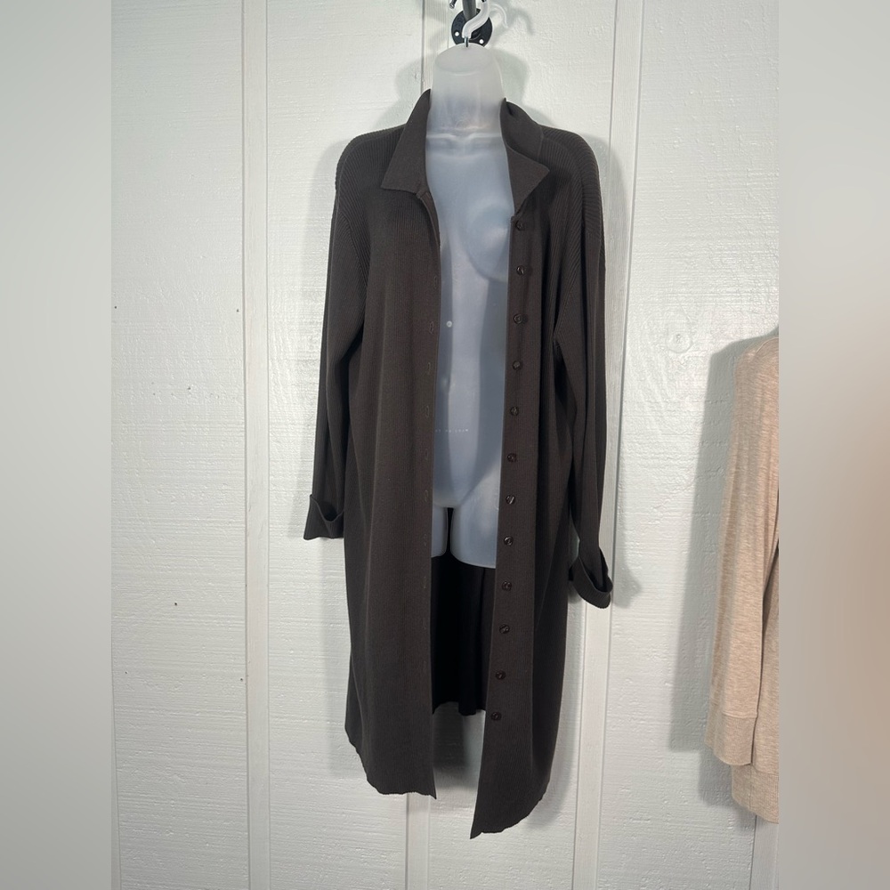 First Issue by Liz Claiborne Women’s Brown Ribbed Sweater Size 14/16W EUC
